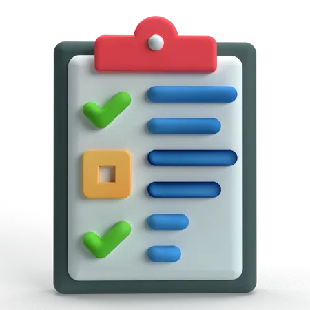 Agenda 3D Icon
