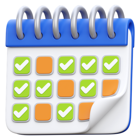 Agenda  3D Icon