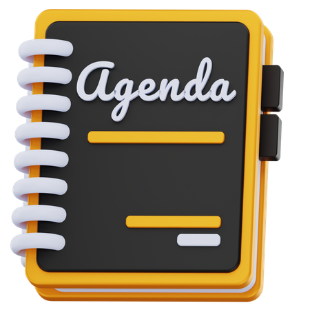 Agenda  3D Icon