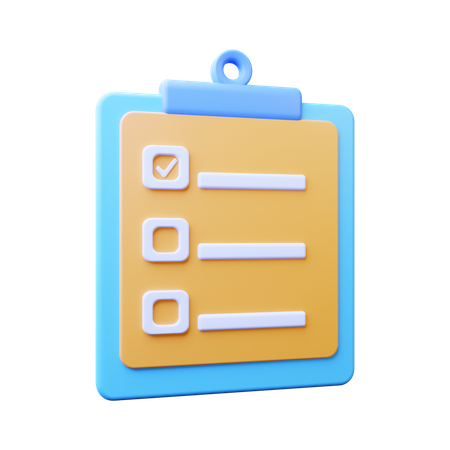 Agenda  3D Icon