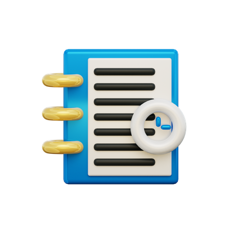 Agenda  3D Icon