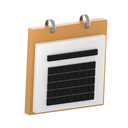 AGENDA-CALENDAR  3D Icon