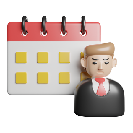 Agenda de Negócios  3D Icon