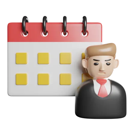 Agenda de Negócios  3D Icon