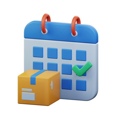 Agenda de entrega  3D Icon
