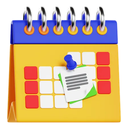 Agenda de Negócios  3D Icon