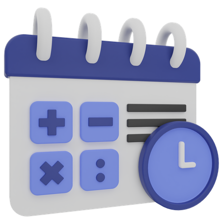 Agenda de pagamentos  3D Icon