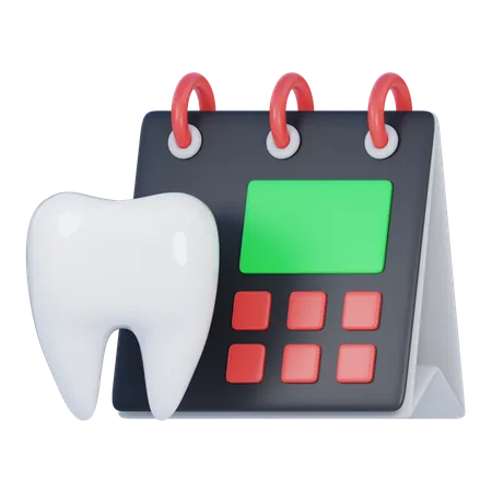 Agendamento odontológico  3D Icon