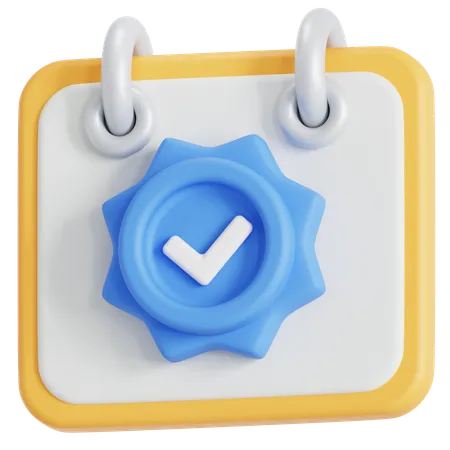 Agenda verified  3D Icon