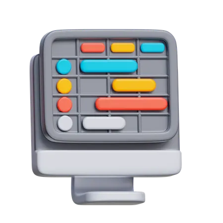 Agendador de tarefas  3D Icon