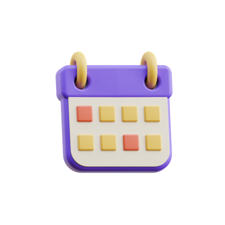 Agendamento  3D Icon