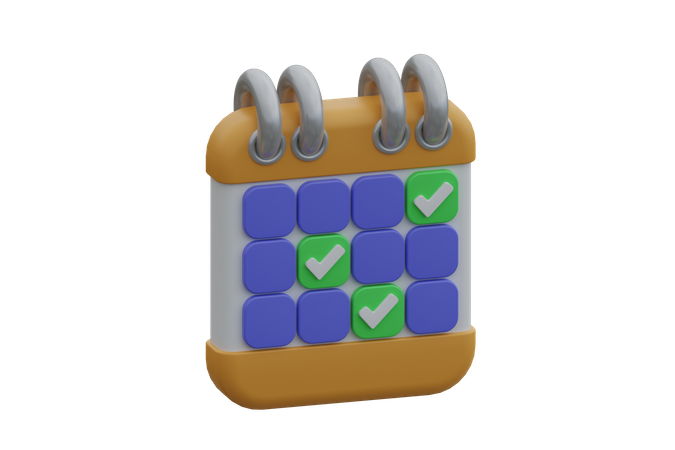 Agendar  3D Icon