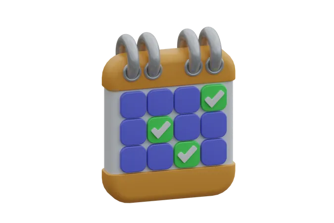 Agendar  3D Icon