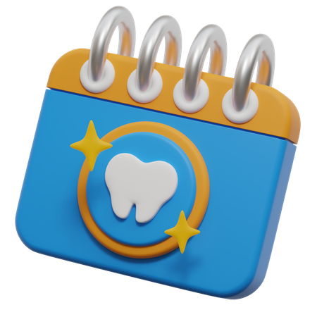 Agendamento odontológico  3D Icon