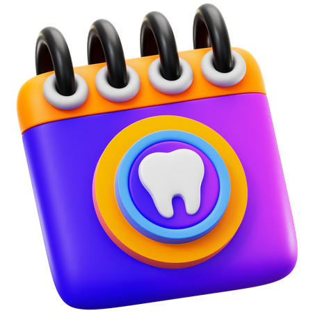 Agendamento odontológico  3D Icon