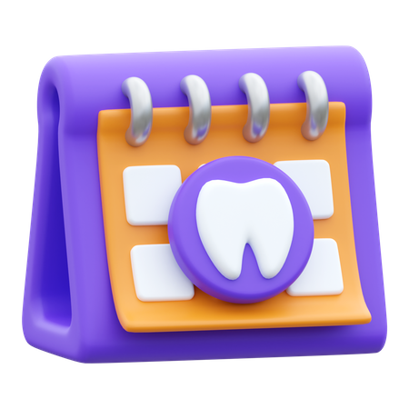 Agendamento odontológico  3D Icon