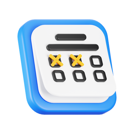 Agendar  3D Icon