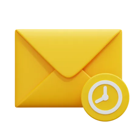 Agendar e-mail  3D Icon