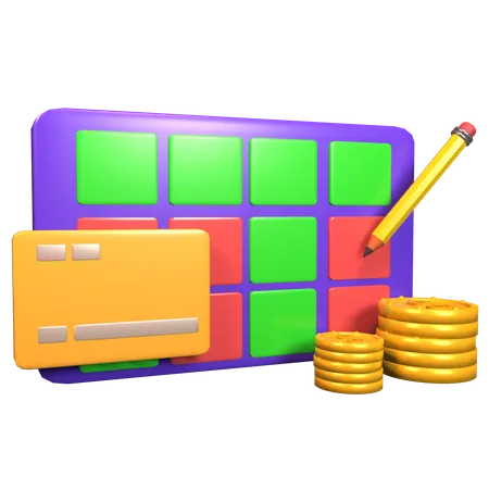 Agendar investir  3D Icon