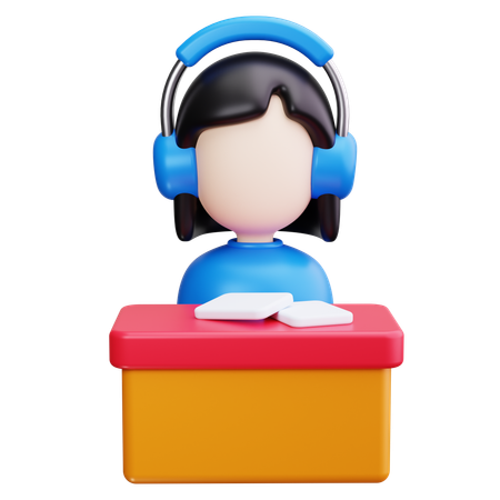 Agent d'assistance  3D Icon
