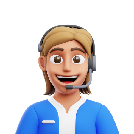 Agent de service à la clientèle  3D Icon