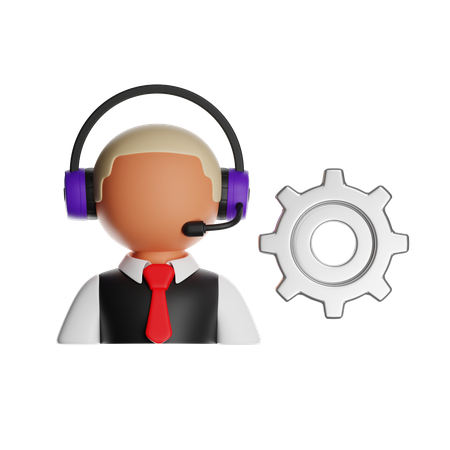 Agent de service à la clientèle  3D Icon