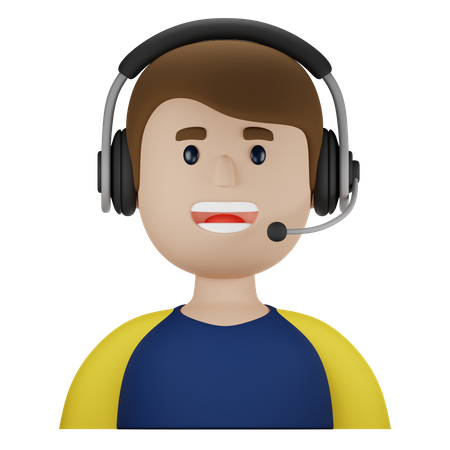 Agent de service à la clientèle  3D Icon