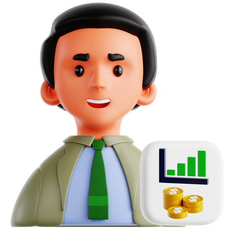 Agent des recettes  3D Icon