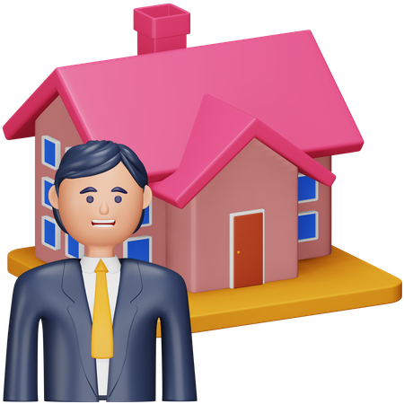 Agent immobilier  3D Icon