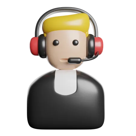 Agente de servicio al cliente  3D Icon