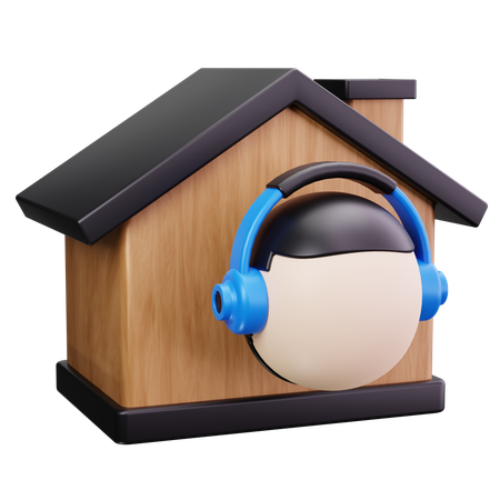 Agente de suporte  3D Icon
