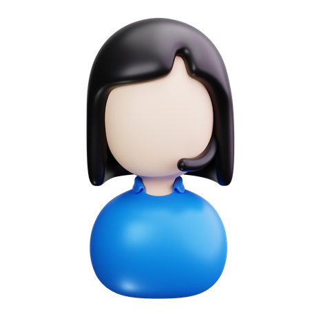 Agente femenino  3D Icon