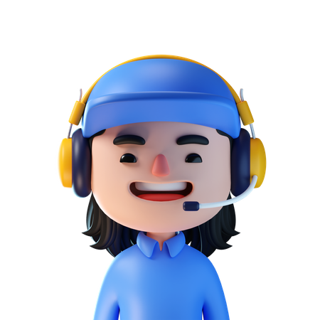 Agente femenino  3D Icon