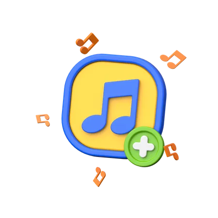 Aggiungere musica  3D Icon