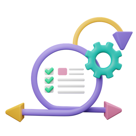 Agile Management  3D Icon
