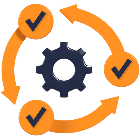 Agiles Management  3D Illustration