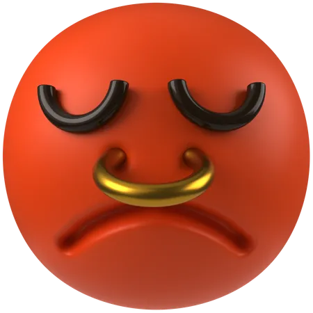 Agitated Emoji  3D Icon