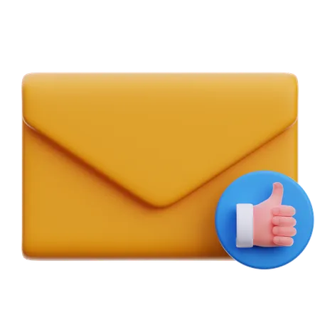 E-mail de agradecimento  3D Icon