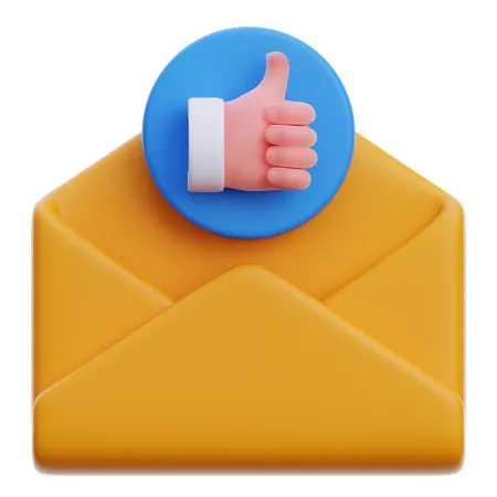 E-mail de agradecimento  3D Icon