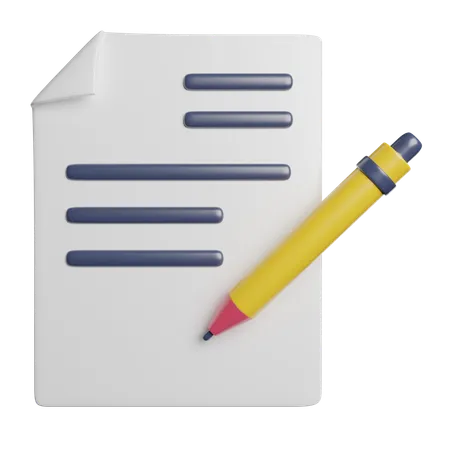 Agreement Contract Deal 3D Icon