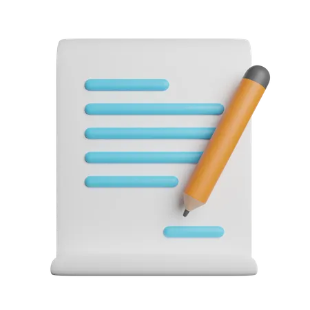 Project Document Plan 3D Icon