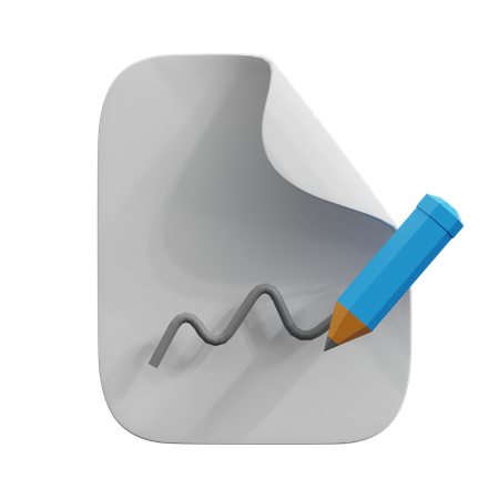 Agreement File  3D Icon