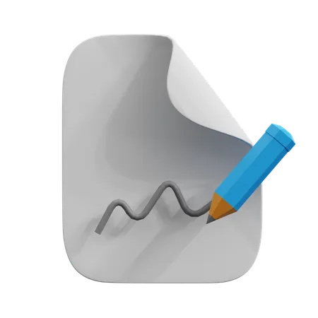 Agreement File  3D Icon