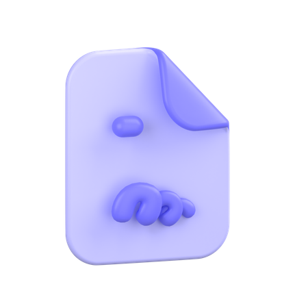 Agreement File  3D Icon