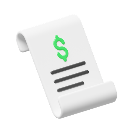 Agreement Paper  3D Icon