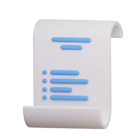 Agreement Paper  3D Icon