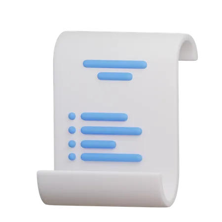 Agreement Paper  3D Icon