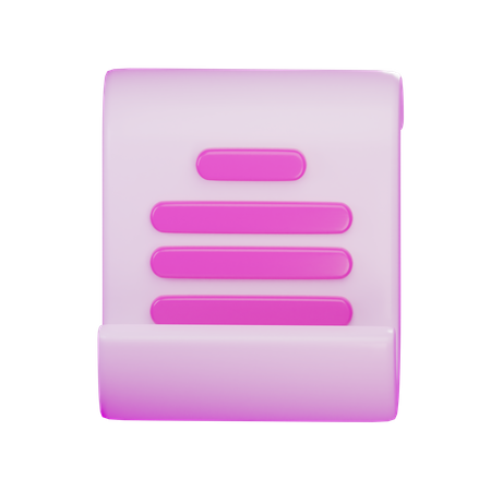 Agreement Paper  3D Icon