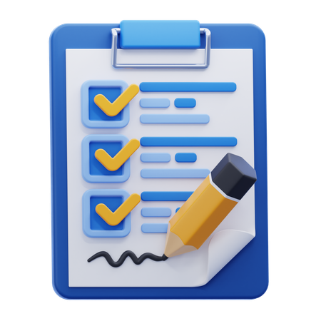 Agreement Paper  3D Icon