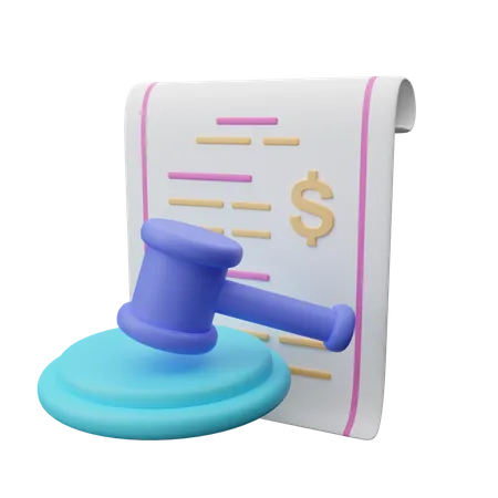 Agreement paper 3D Icon